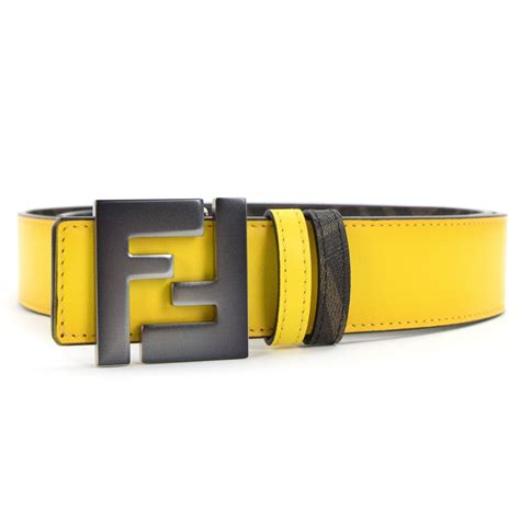 black and yellow fendi belt|authentic Fendi belt.